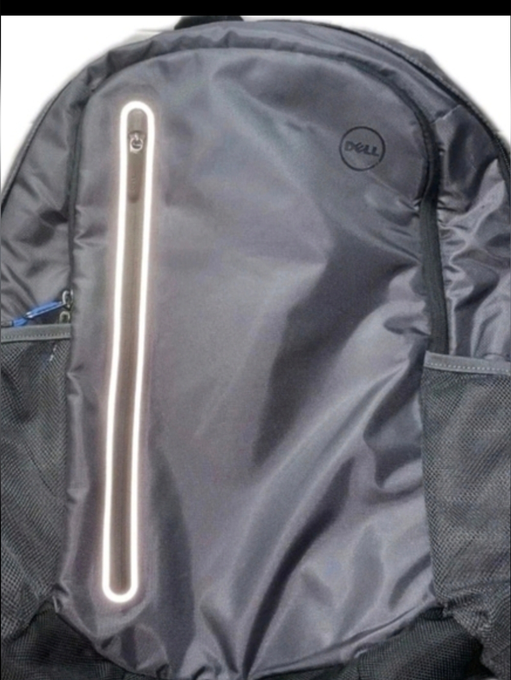 Dell Laptop Backpack Grey Reflective Stripe Travel School Computer Bag